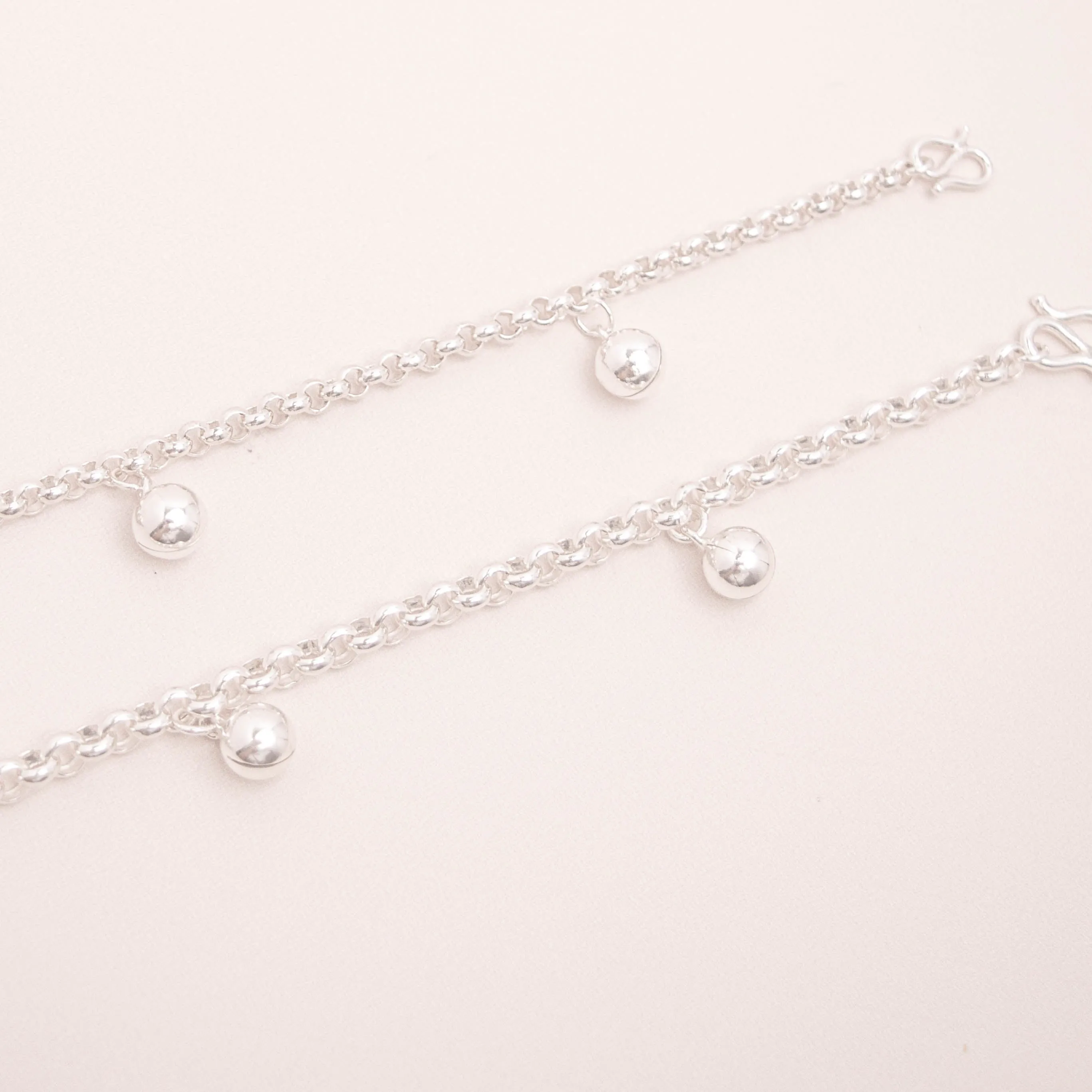 特粗款 999 足银 不会断4.0mm宝宝手脚链 Specially Made Thickness 4.0mm S999 Baby Anklet / Bracelet