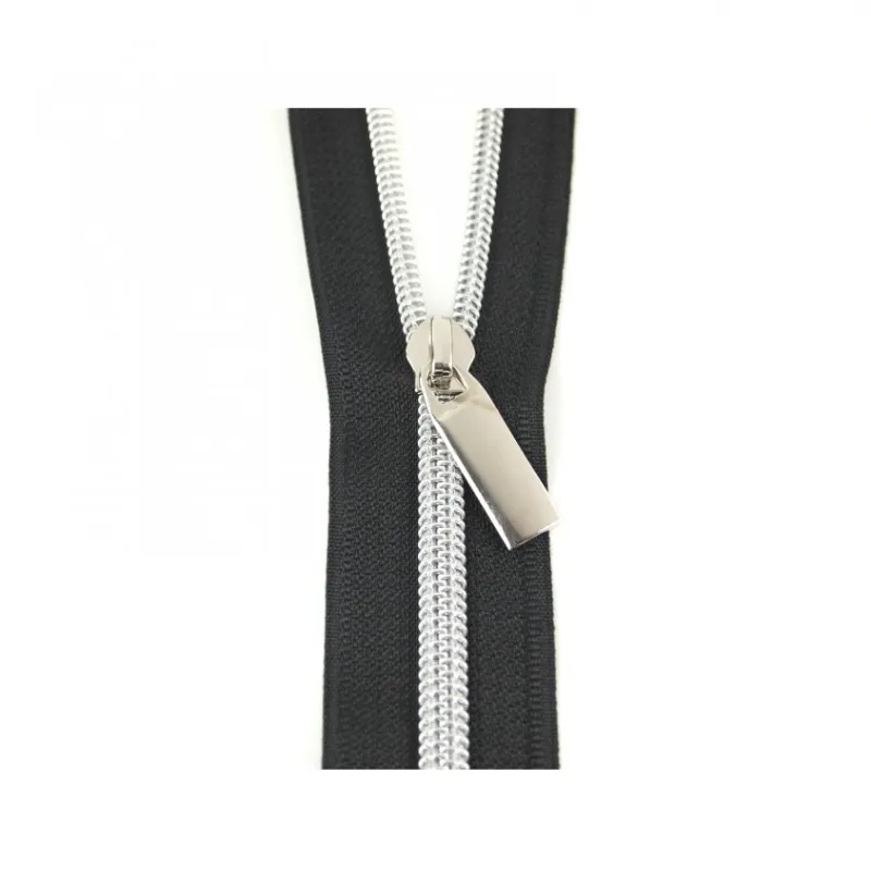 108" Zipper | Nickel, Black Sallie Tomato