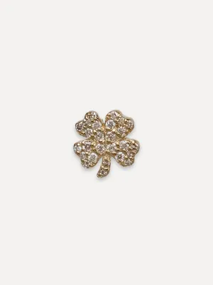 14K Clover Stud