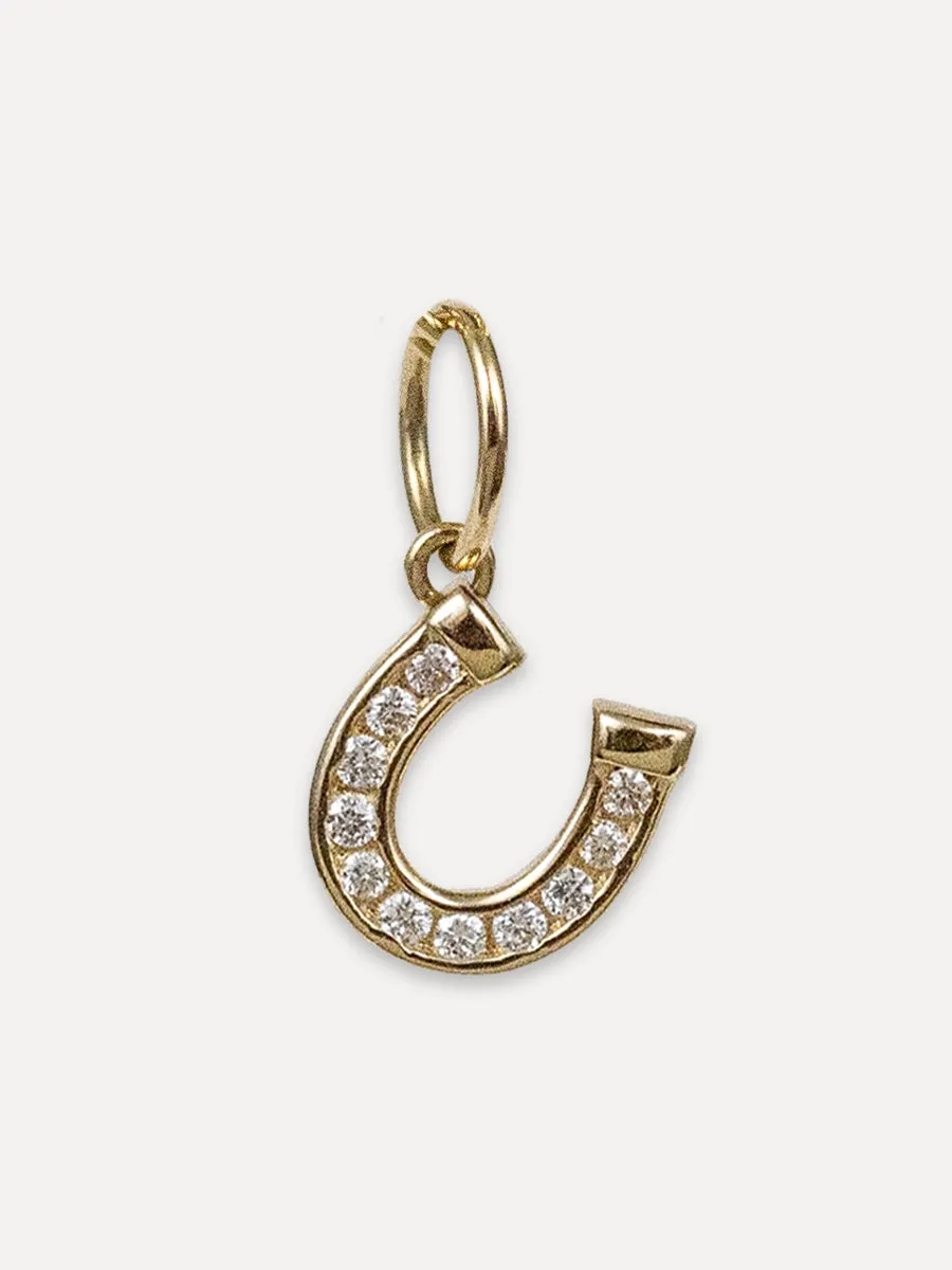 14K Horseshoe Charm