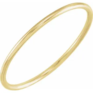 14K Yellow Stackable Ring