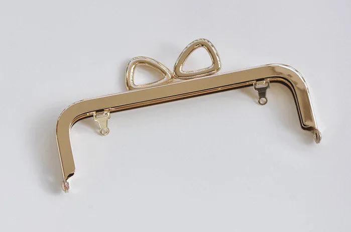 15cm Light Gold / Bronze Purse Frame Handle Purse Frame Bag Hooks 15cm x 5cm