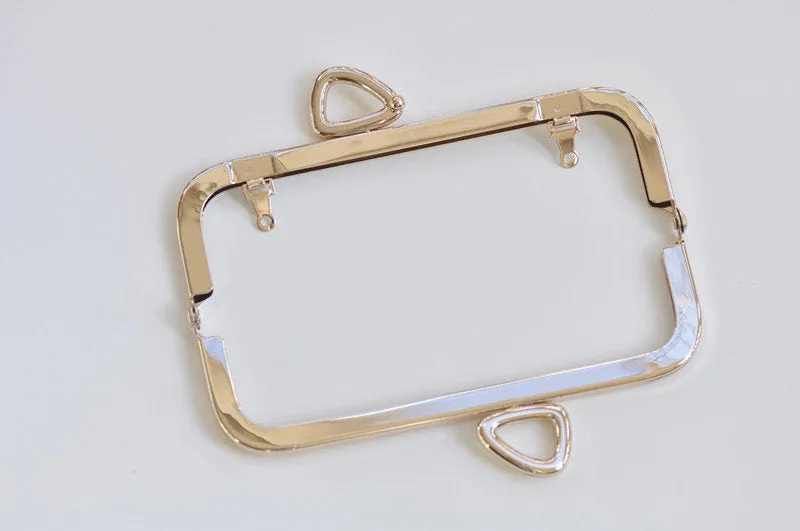 15cm Light Gold / Bronze Purse Frame Handle Purse Frame Bag Hooks 15cm x 5cm