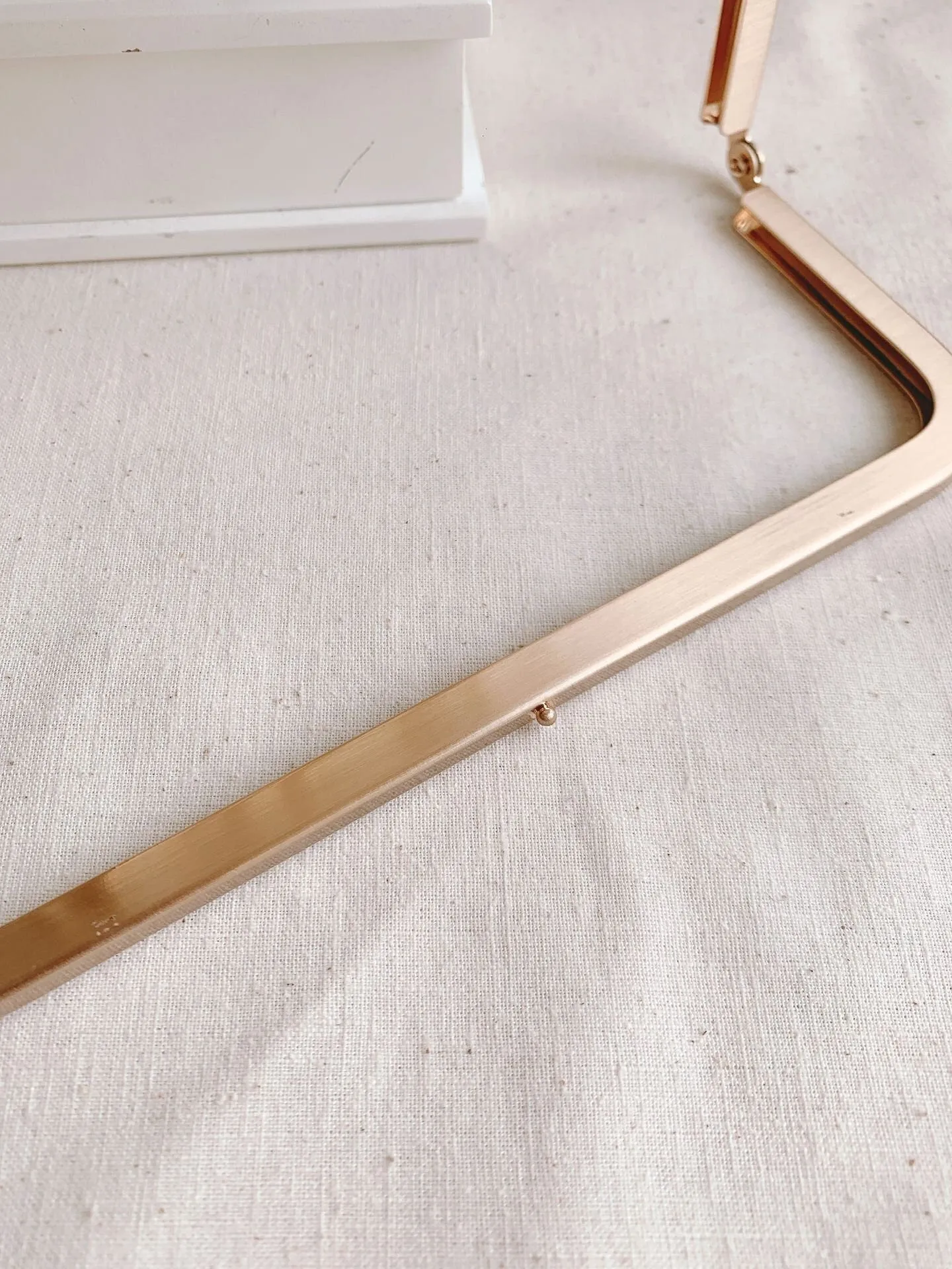 18.5cm Retro Gold Color Purse Frame Bag Hanger 18.5cm x 7.5cm