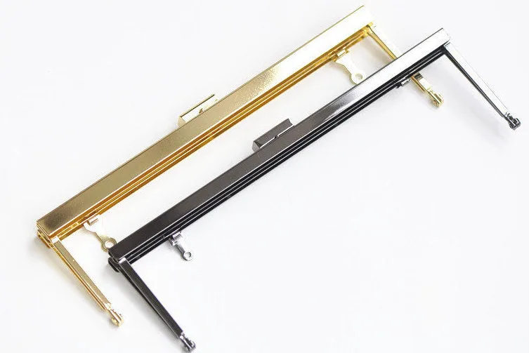 24cm (9")Retro Purse Frame Large Handle Purse Frame With Screws Two Colors Available 24 x 7.5cm ( 9" x 3")