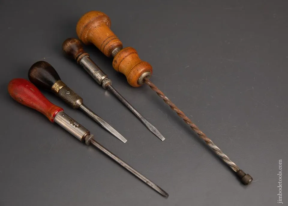 4 Good Spiral Drill/Screwdrivers - 94679