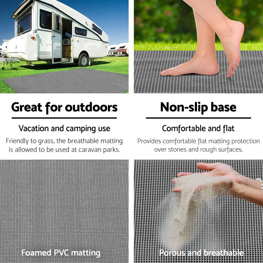 6M X 2.5M Annex Matting Floor Mats Mesh Caravan Camping Annexe