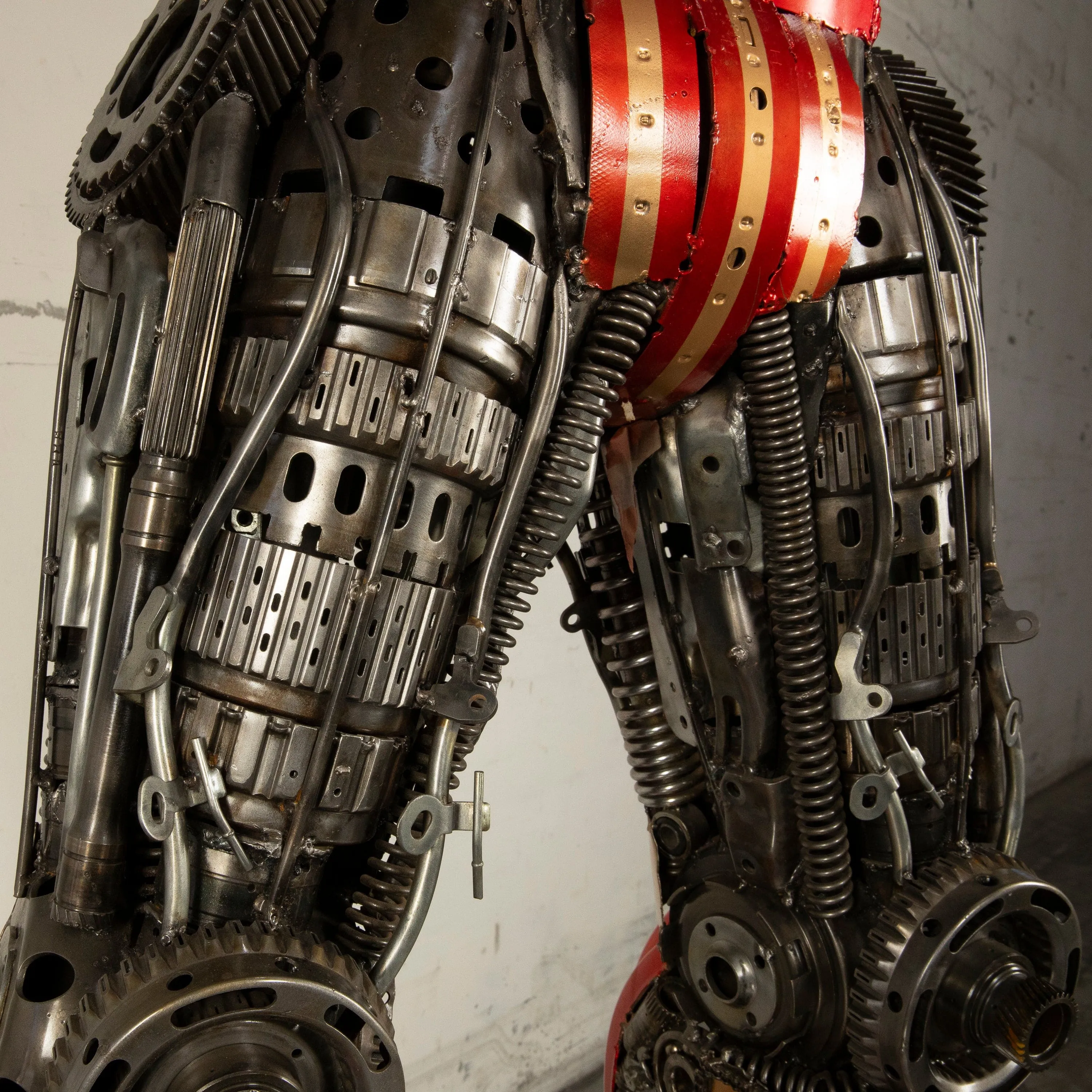 79" Iron Man Inspired Recycled Metal Art Sculpture