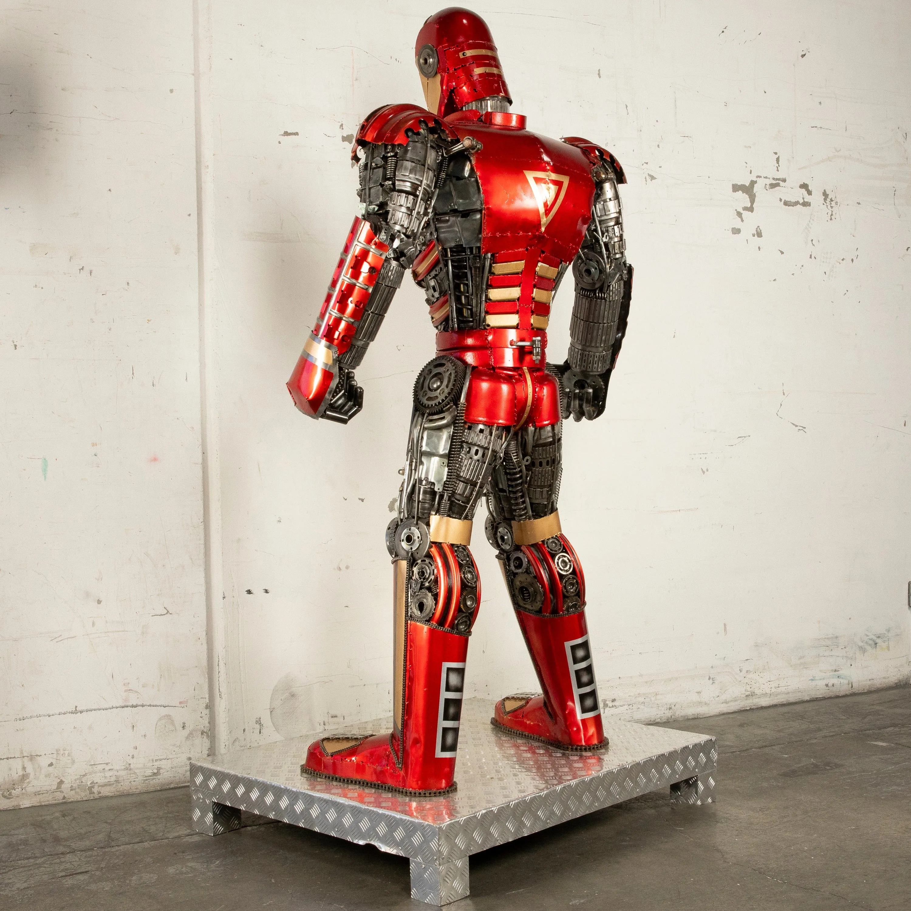 79" Iron Man Inspired Recycled Metal Art Sculpture