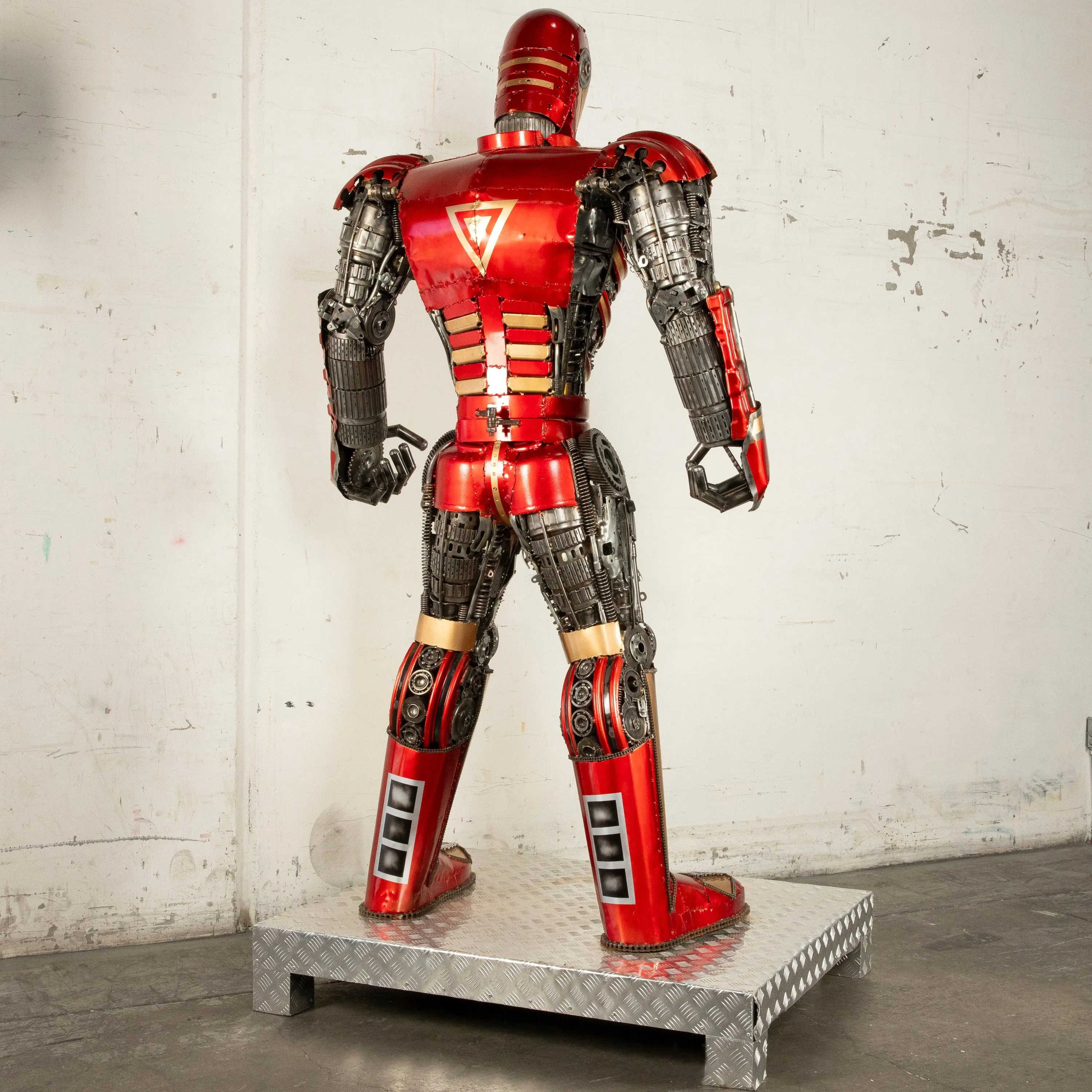 79" Iron Man Inspired Recycled Metal Art Sculpture