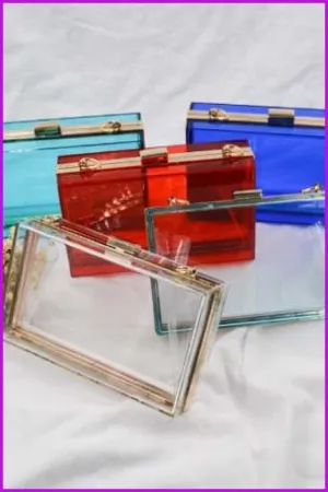 8 Colors Fashion Transparent Handbag F158