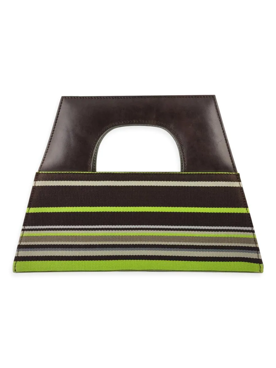 A-Chica Handbag Brown Lime 05