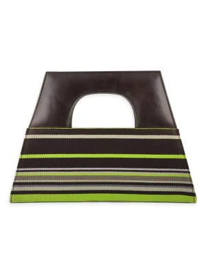 A-Chica Handbag Brown Lime 05