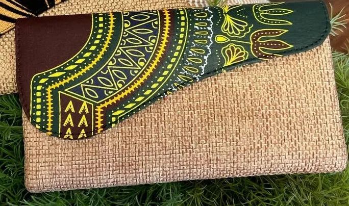 African Jute Clutch Bag | Geri's Bluffing Boutique