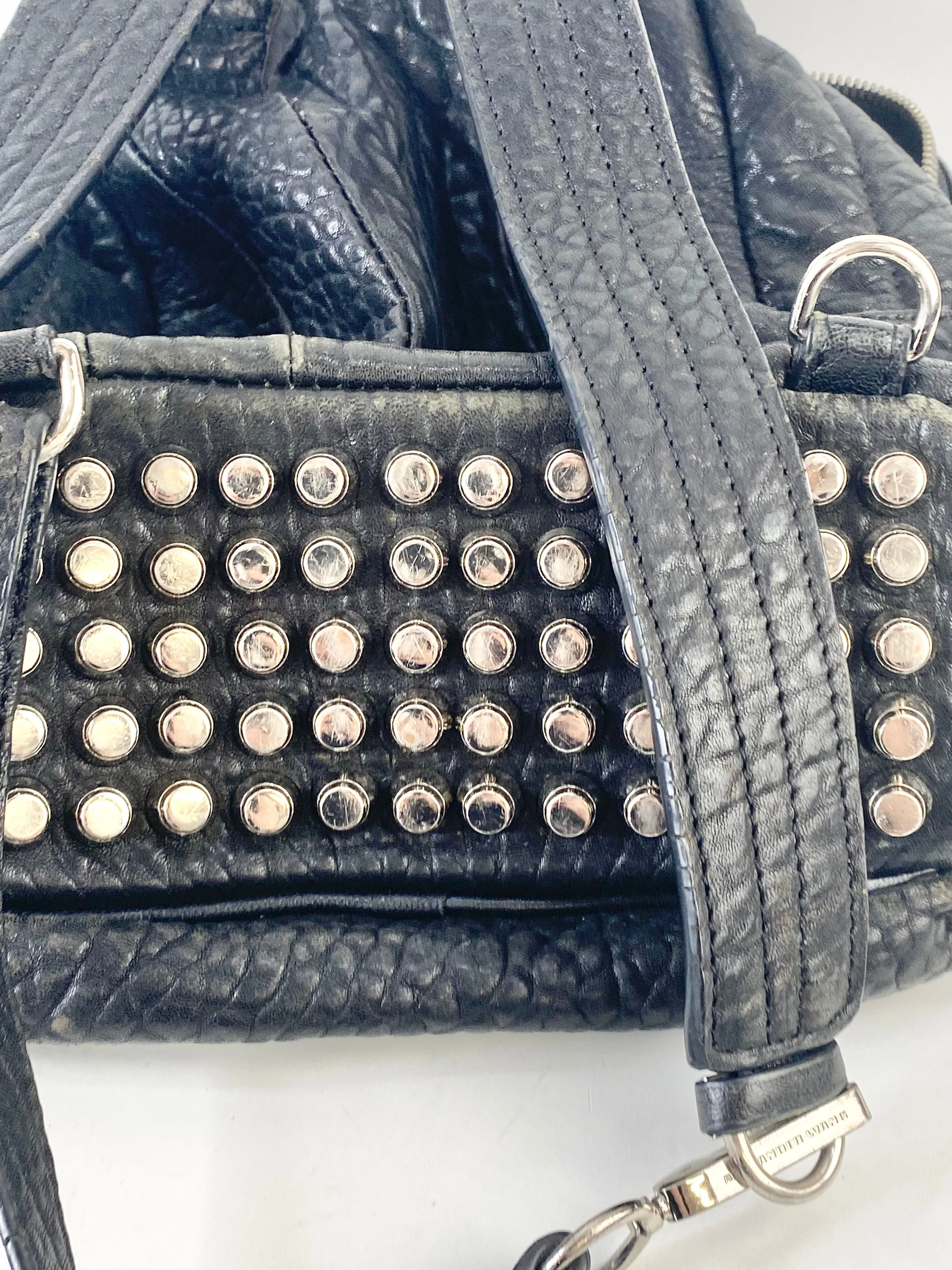 Alexander Wang Black Rocco Studded Backpack