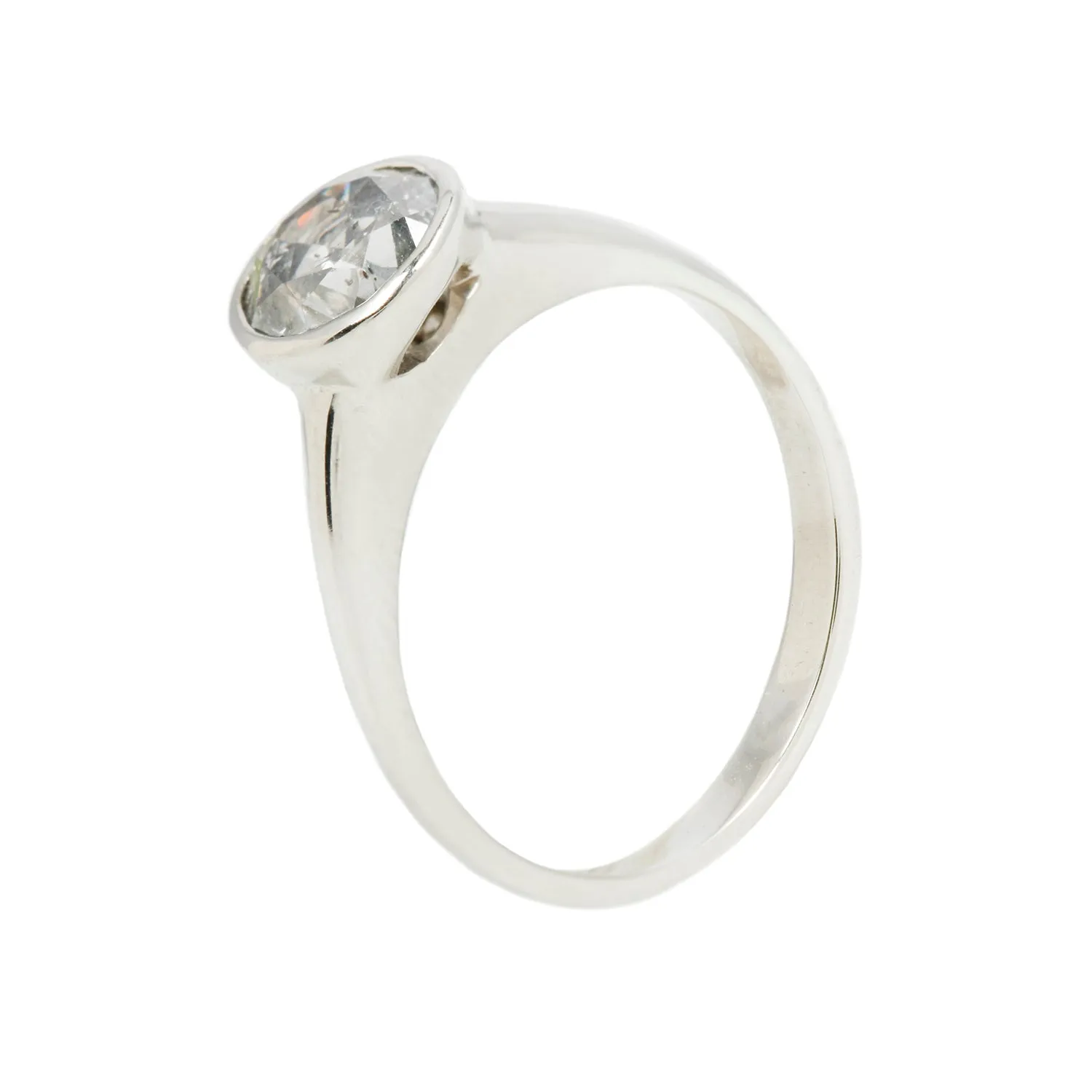 ALICE RING / GRAY DIAMOND &  14K WHITE GOLD