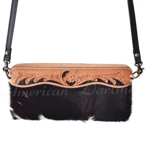 American Darling Black and White Hide Mini Crossbody