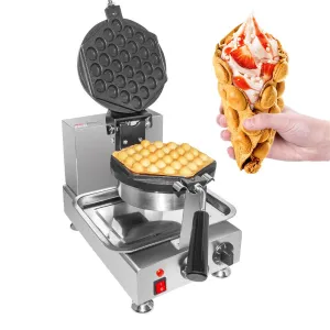 AP-127 Bubble Waffle Maker Machine | Egg Waffle Iron | Improved Manual Thermostat | 360 Rotated Mechanism