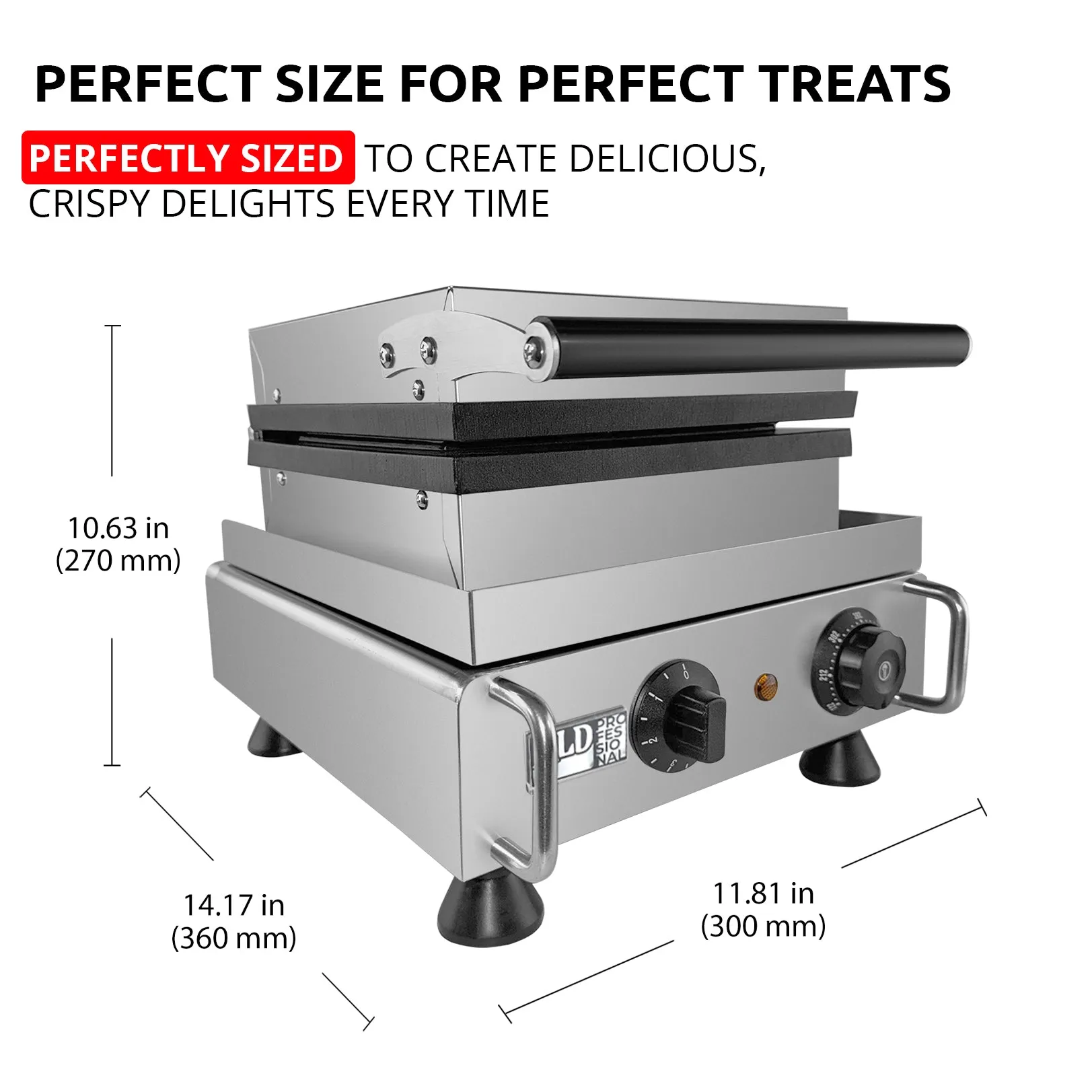 AP-502 Waffle Stick Maker | Professional Stainless Steel Waffle Stick Machine | 4 Big Waffles