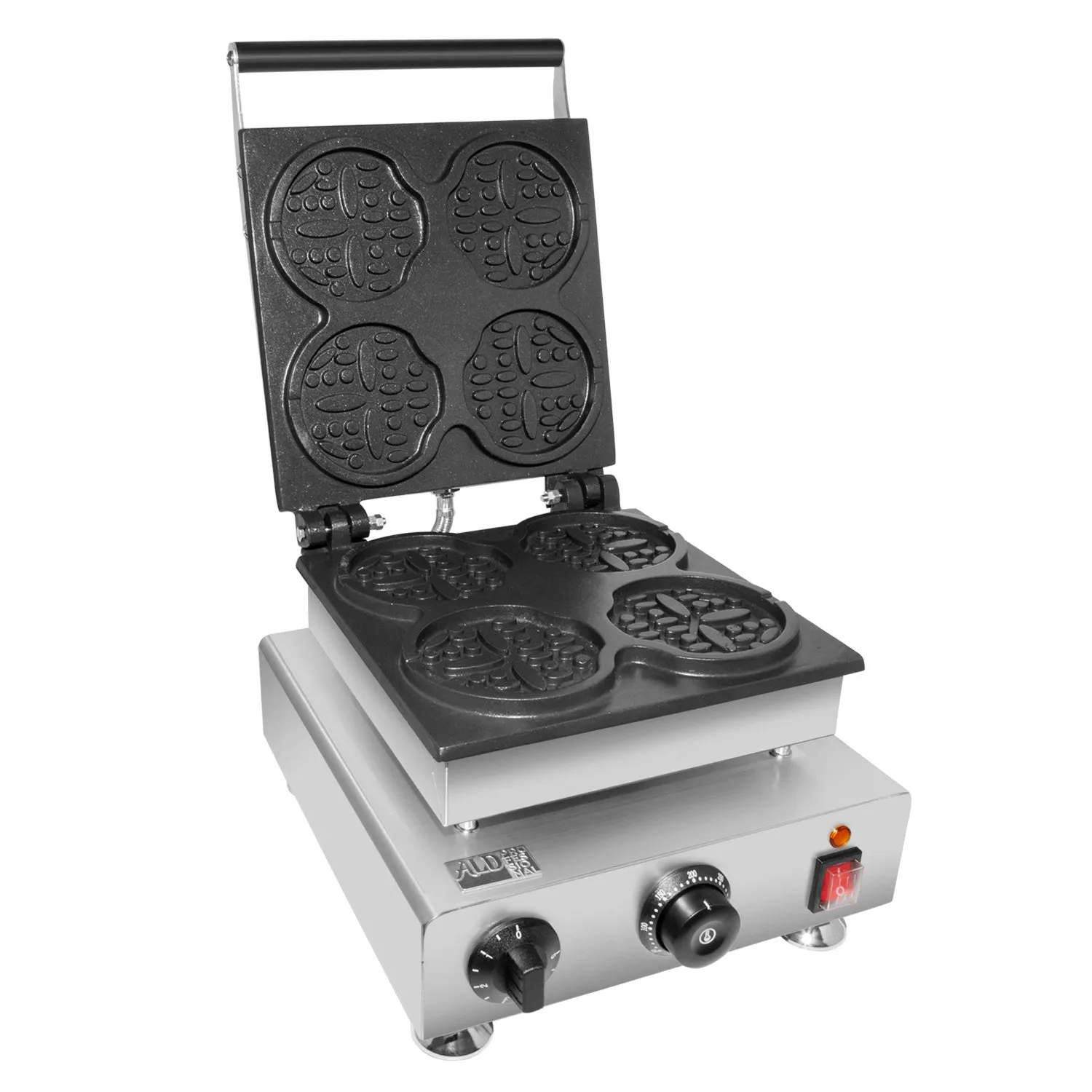 AP-512 Waffle Stick Maker | 4 Round-Shaped Waffles | Stainless Steel