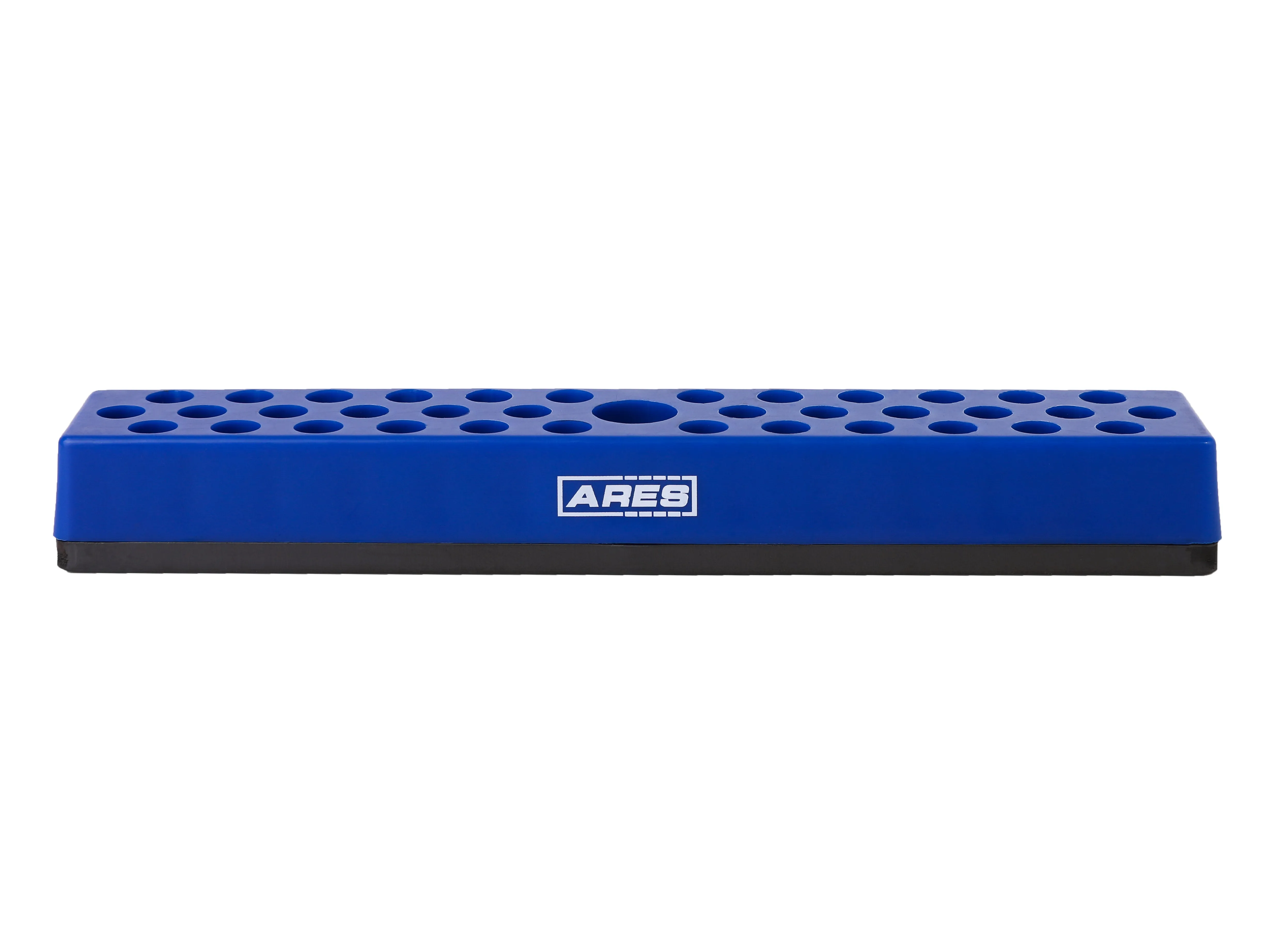 ARES 60012 - Blue 37 Hole Hex Bit Organizer with Strong Magnetic Base