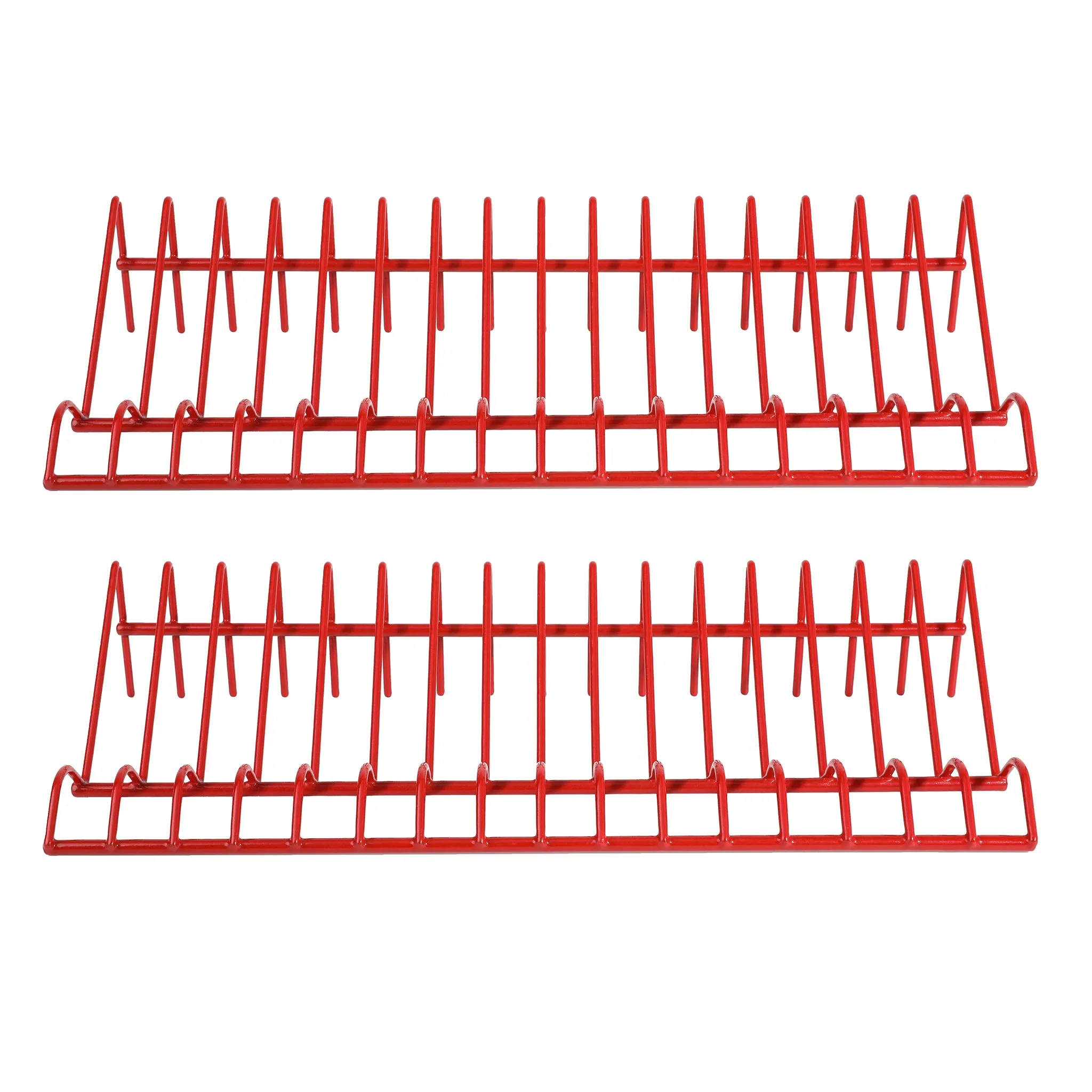 ARES 62005 - 2-Piece Red 16 Slot Plier Rack Set