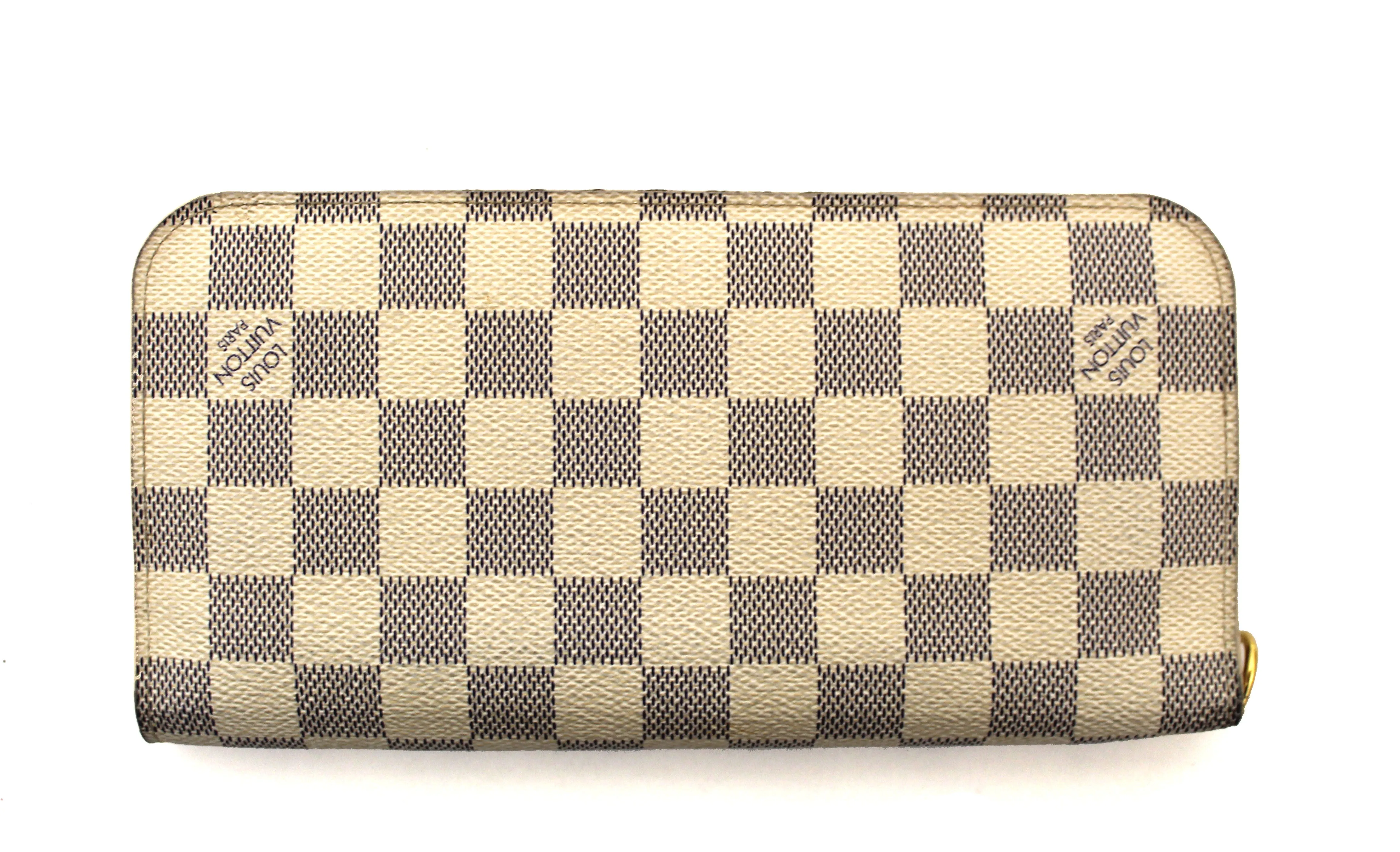 Authentic Louis Vuitton Damier Azur Canvas Insolite Long Wallet