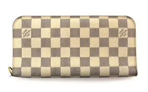 Authentic Louis Vuitton Damier Azur Canvas Insolite Long Wallet