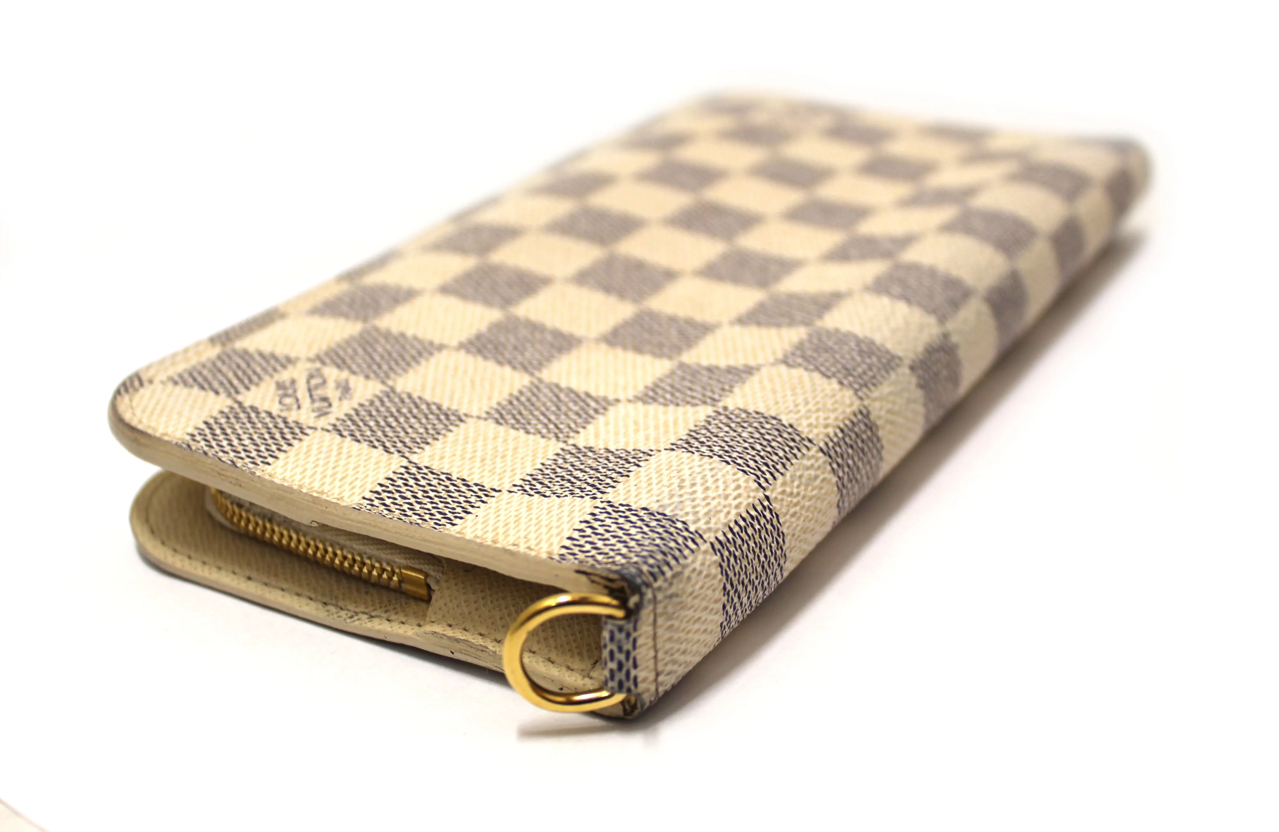 Authentic Louis Vuitton Damier Azur Canvas Insolite Long Wallet