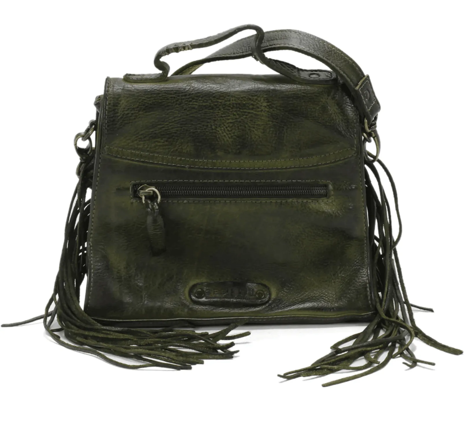 Bed Stu Hidden Moss Dip Dye Compact Leather Crossbody Purse A450294-MOSSDD