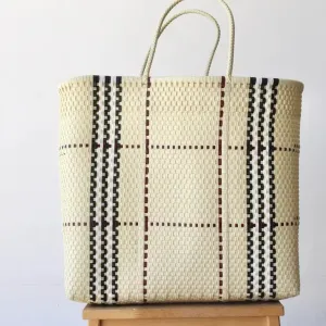 Beige and Colors and Handwoven Mexican Tote