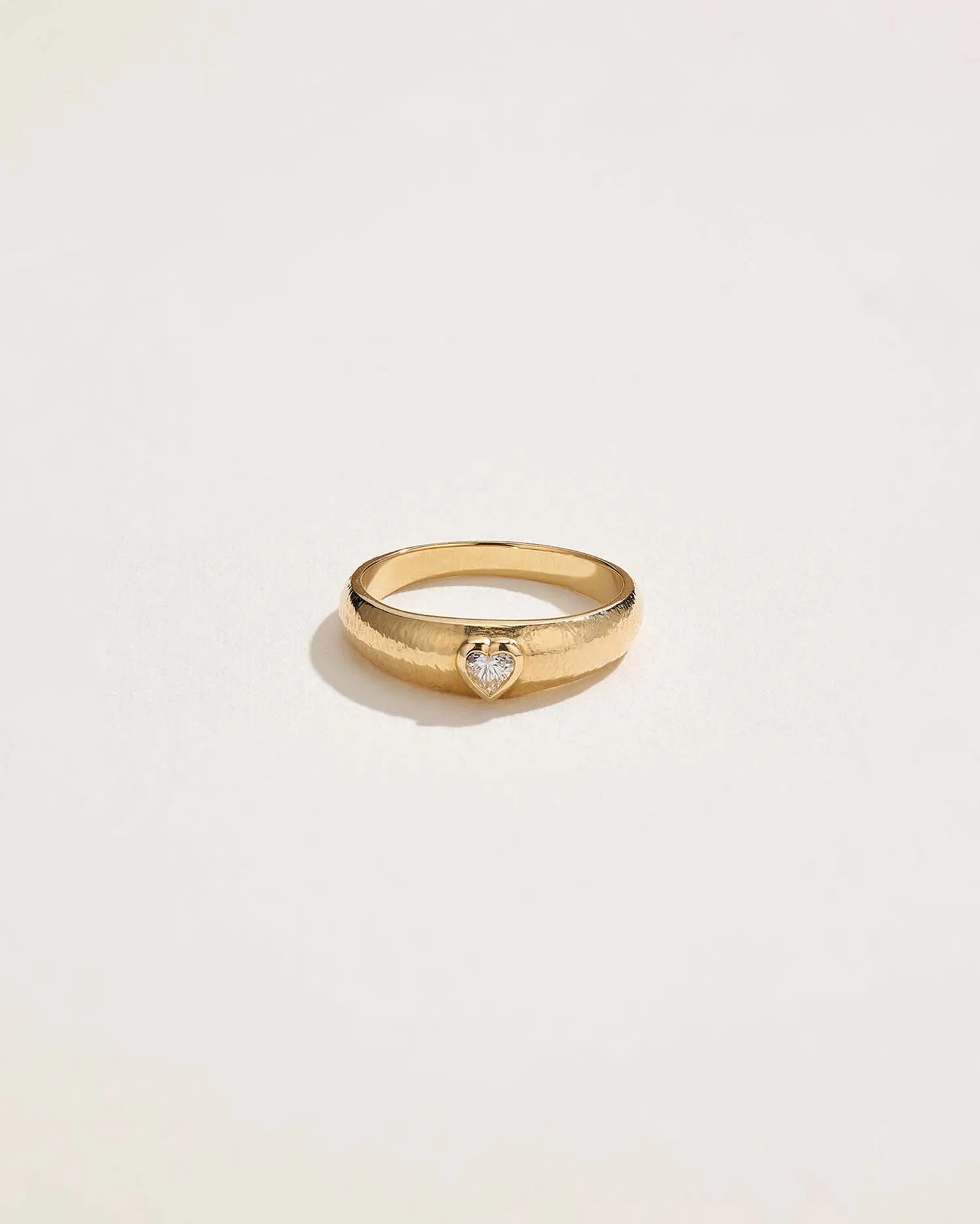 Bezel Heart Ring