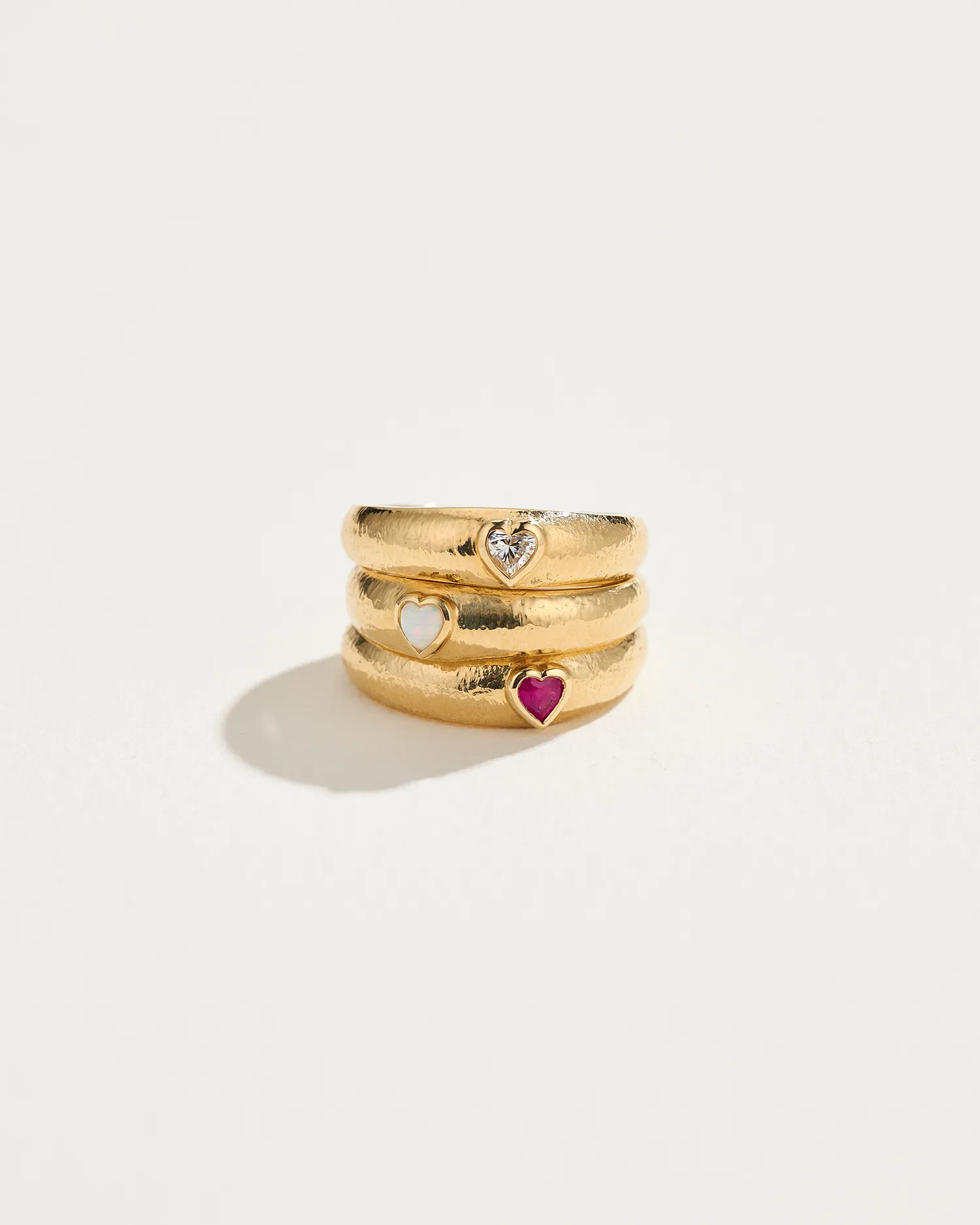 Bezel Heart Ring