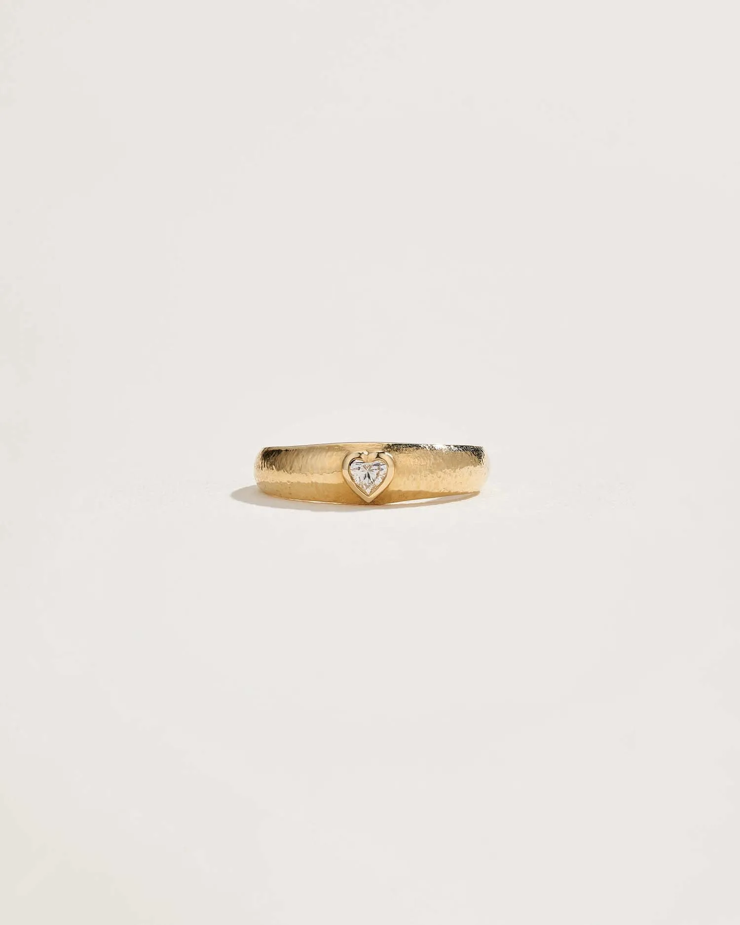 Bezel Heart Ring