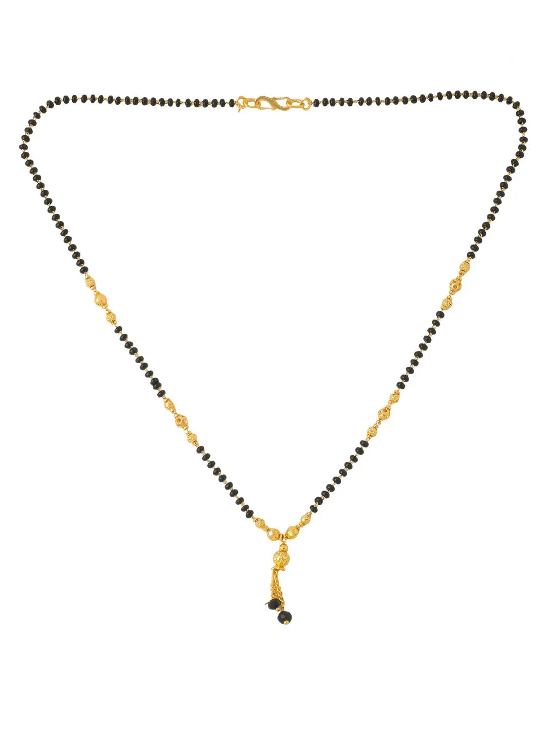 Black Gold Plated Beaded Mangalsutra