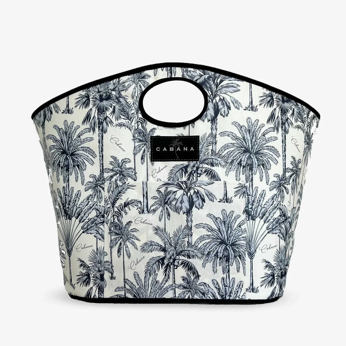 Cabana Statement Bag Blue Palm Trees