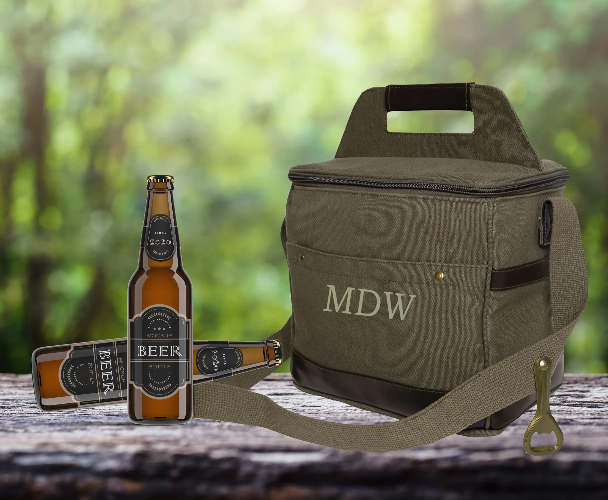 Canvas Insulated Beer Cooler Tote