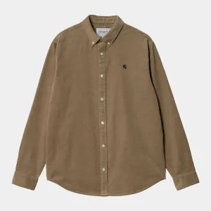 Carhartt WIP Fine Cord Shirt - Buffalo / Black