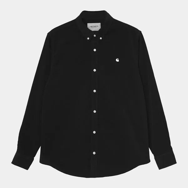 Carhartt WIP Madison Fine Cord Shirt - Black