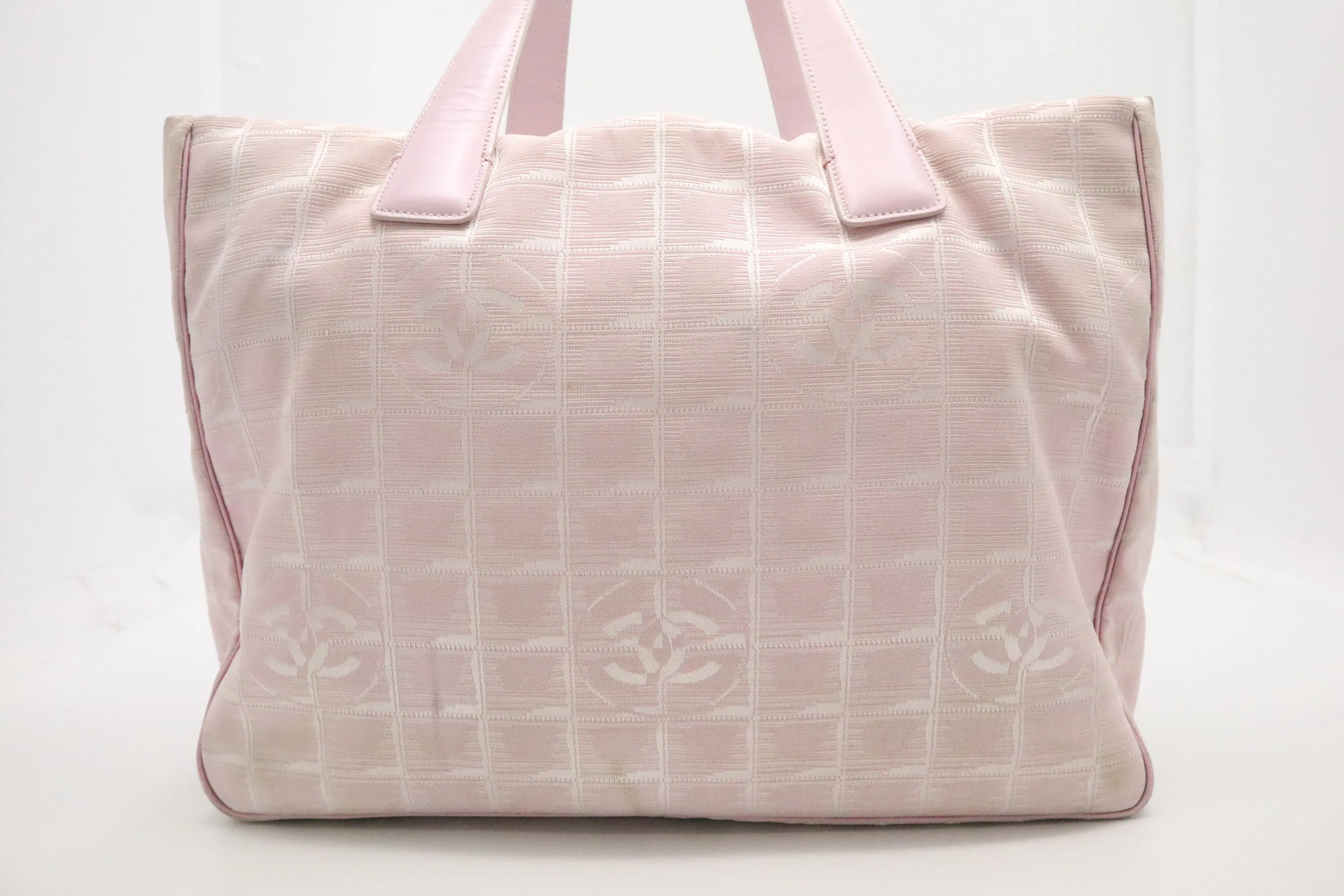 Chanel New Travel Line Tote in Pink Canvas