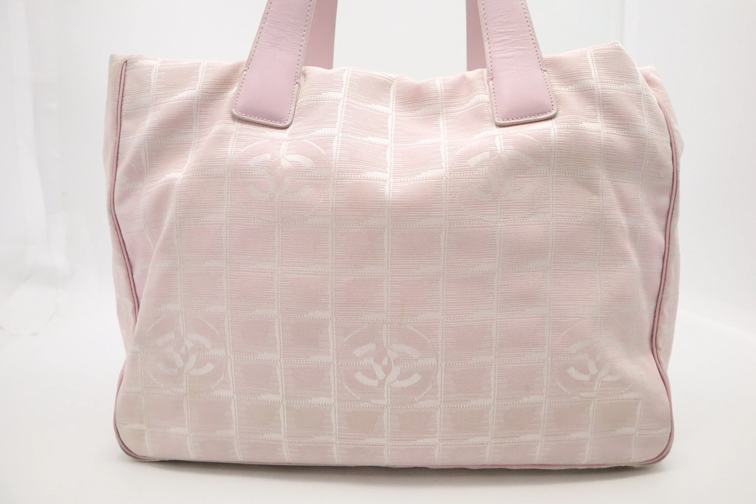 Chanel New Travel Line Tote in Pink Canvas