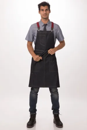 Chef Works Berkeley Bib Apron- Indigo Blue