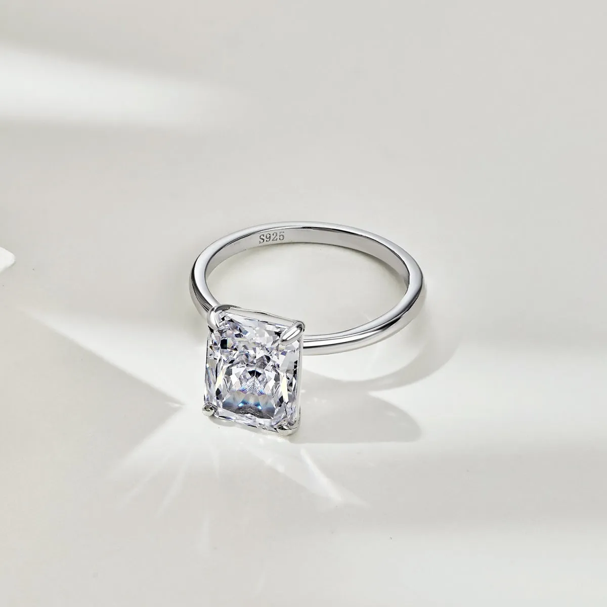 Classic 4 Carat Radiant Cut Engagement Ring