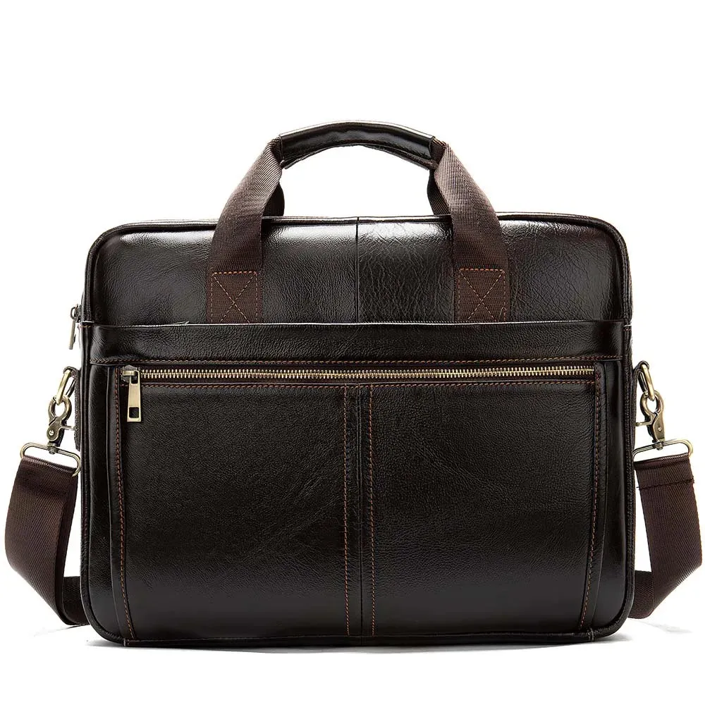 Classic Leather Business Briefcase for Men