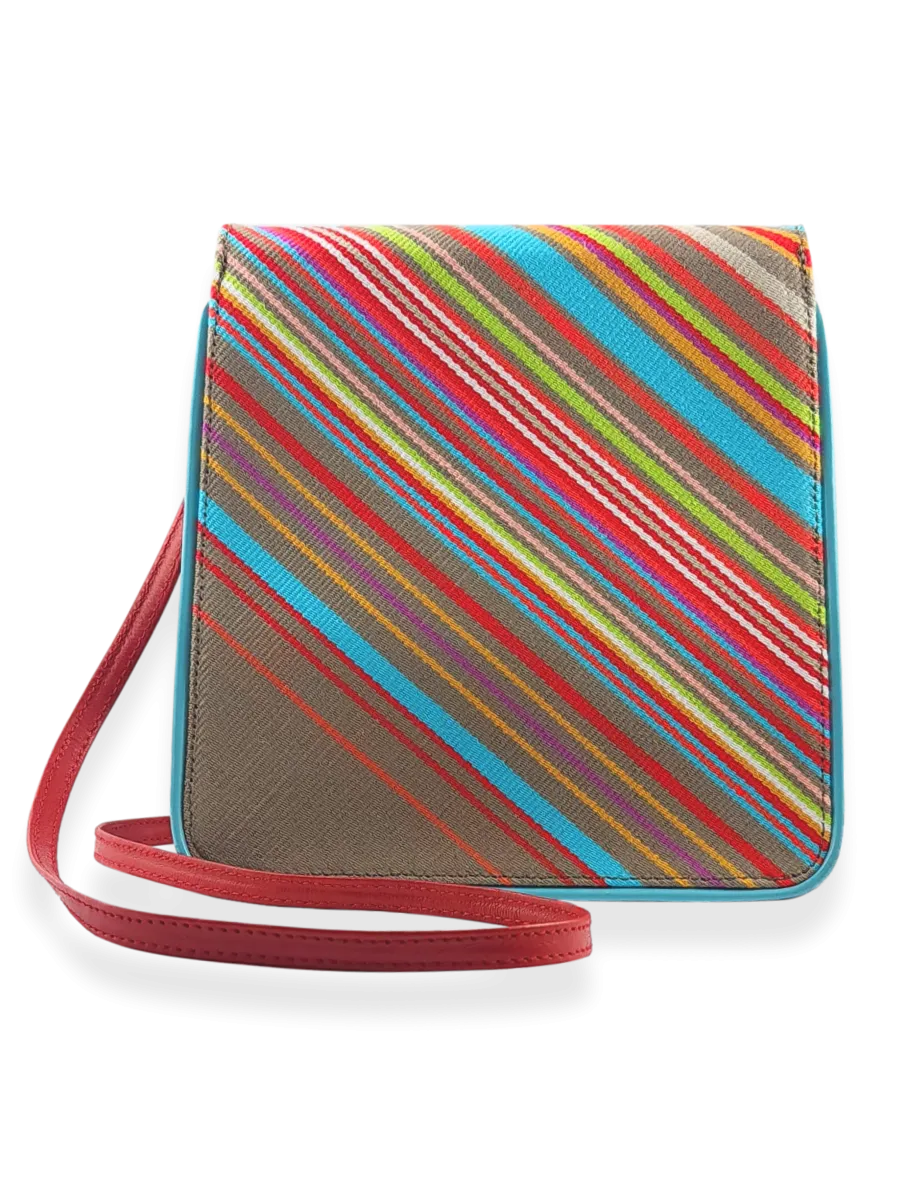 Cocktail Crossbody Taupe Aqua Multi 12