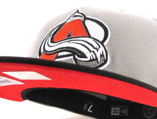 Colorado Avalanche 59FIFTY New Era Fitted Hats (GRAY BLACK RADIANT RED)