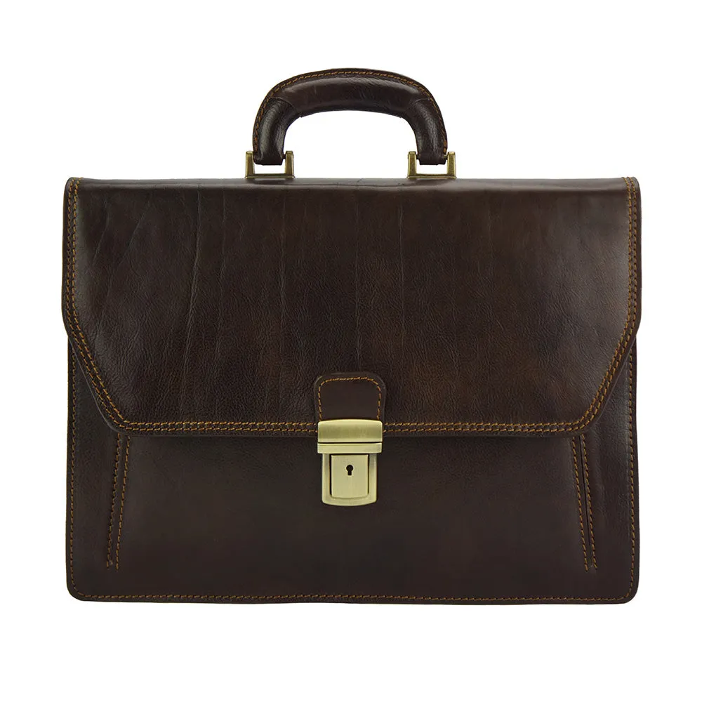 Corrado Leather Briefcase