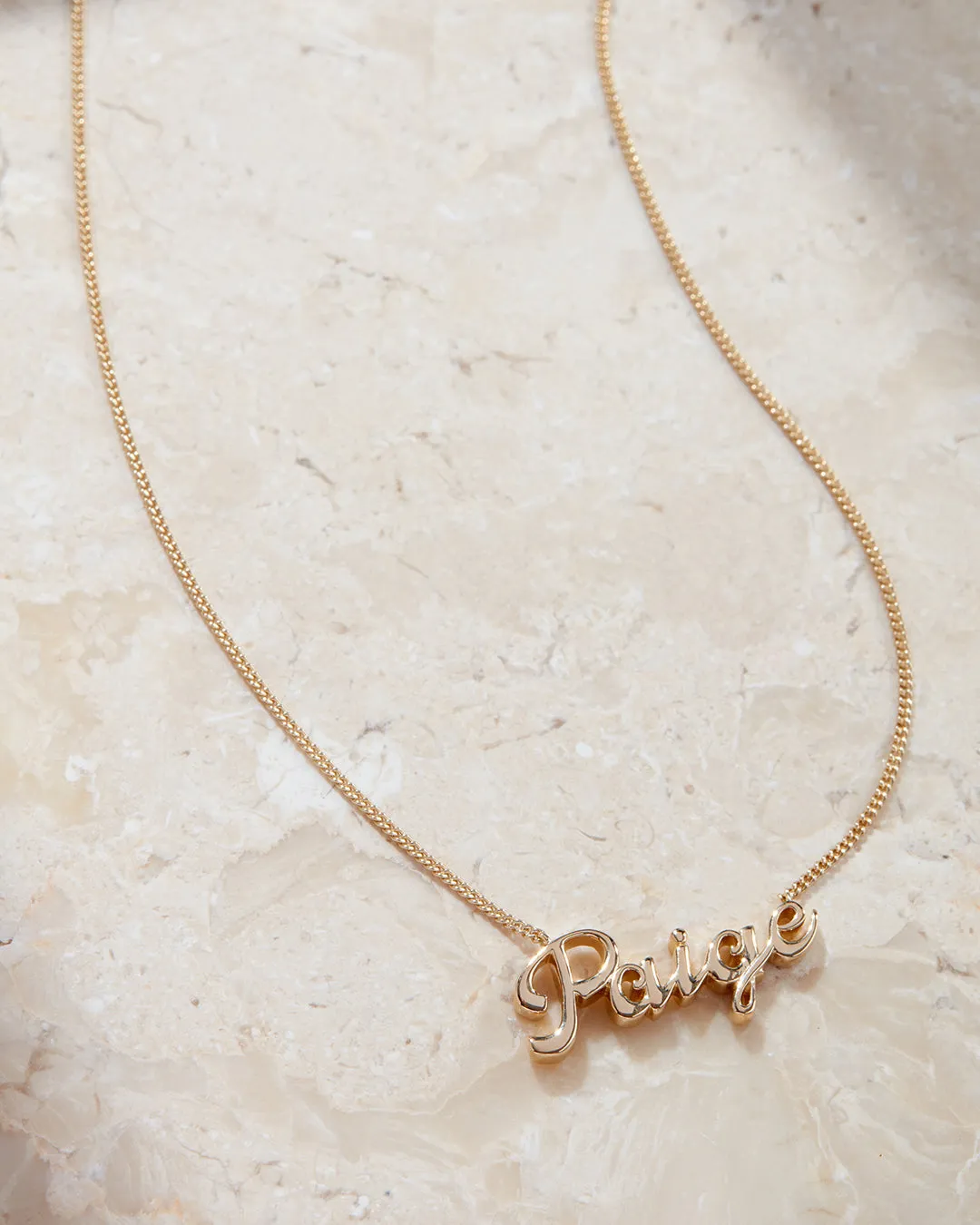 Cursive Nameplate Necklace