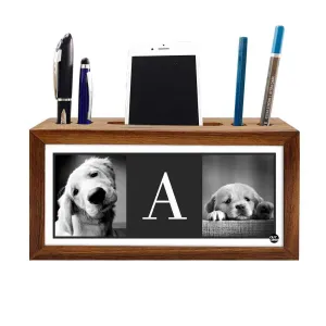 Custom Wood desktop organizer shelf - Dog