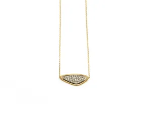 Dana Kellin Fine Triangular Pave Diamond Necklace